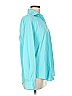 Faconnable Teal Long Sleeve Blouse Size M - photo 4