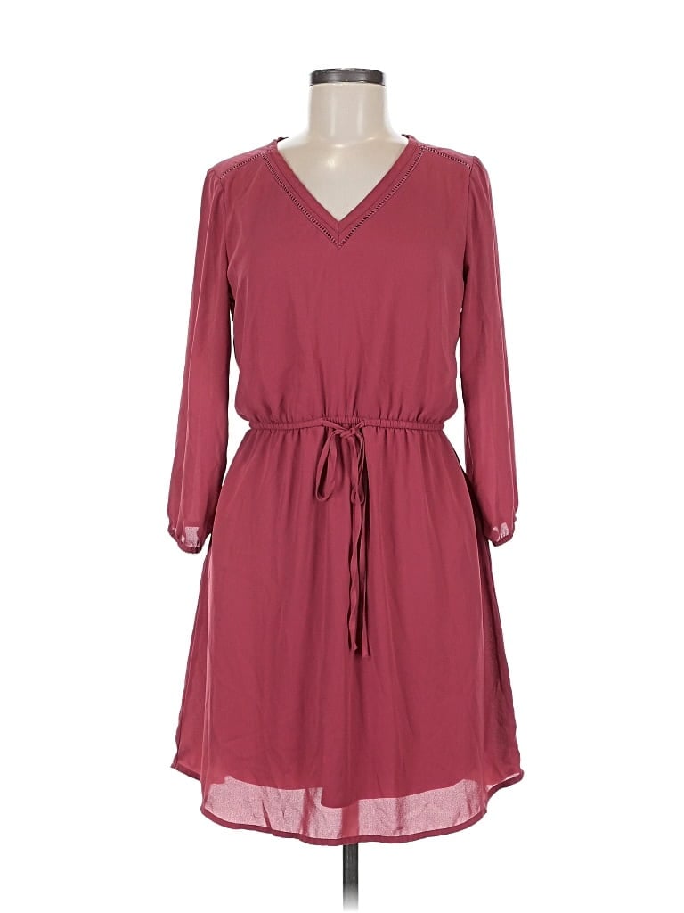 Pre-owned Maurices Casual Dress In Burgundy