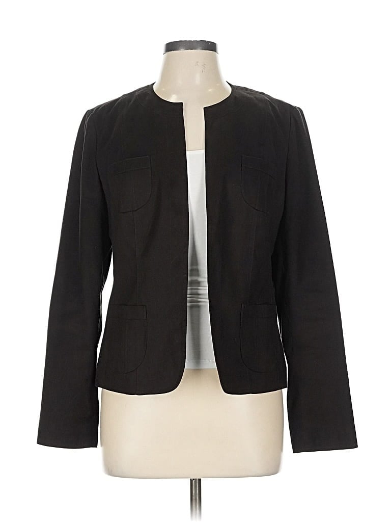 Pre-owned Talbots Blazer Jacket In Black