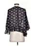 Anna Sui 100% Polyester Black 3/4 Sleeve Blouse Size XXS - photo 2