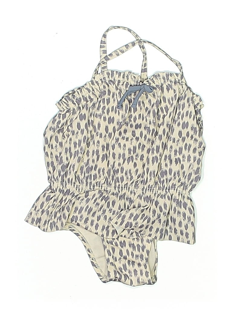 Pre-owned Gap Kids' Two Piece Swimsuit In White