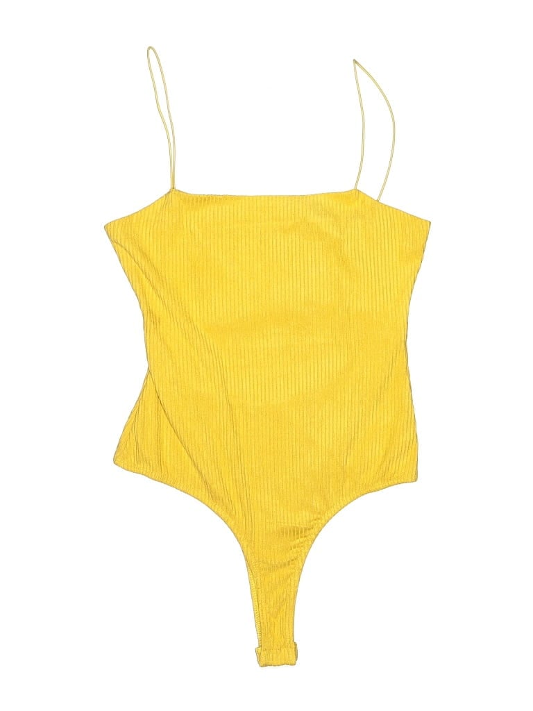 Pre-owned Skylar Rose Bodysuit In Yellow