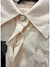 The Row 100% Viscose Ivory Pink Long Sleeve Blouse Size XS - photo 5