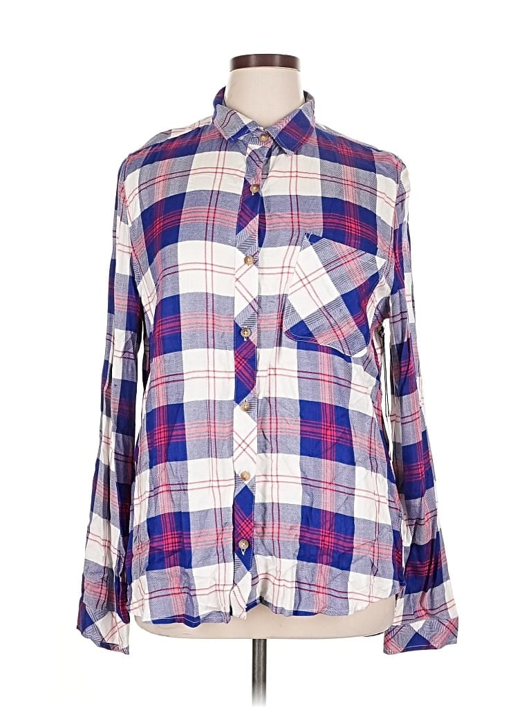 Unpublished Long Sleeve Button Down Shirt In Blue