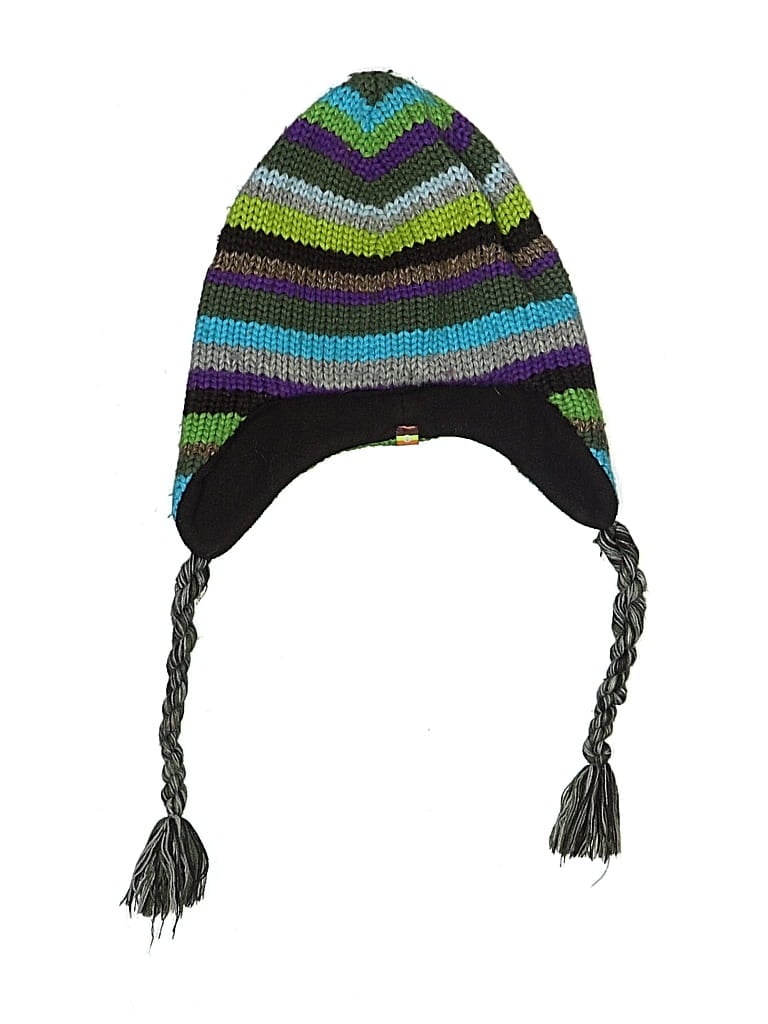 Pre-owned Assorted Brands Kids' Winter Hat In Green
