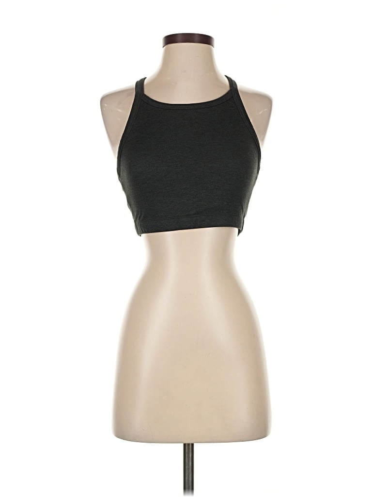 Pre-owned Gap Fit Tank Top Black Halter Neckline Tops