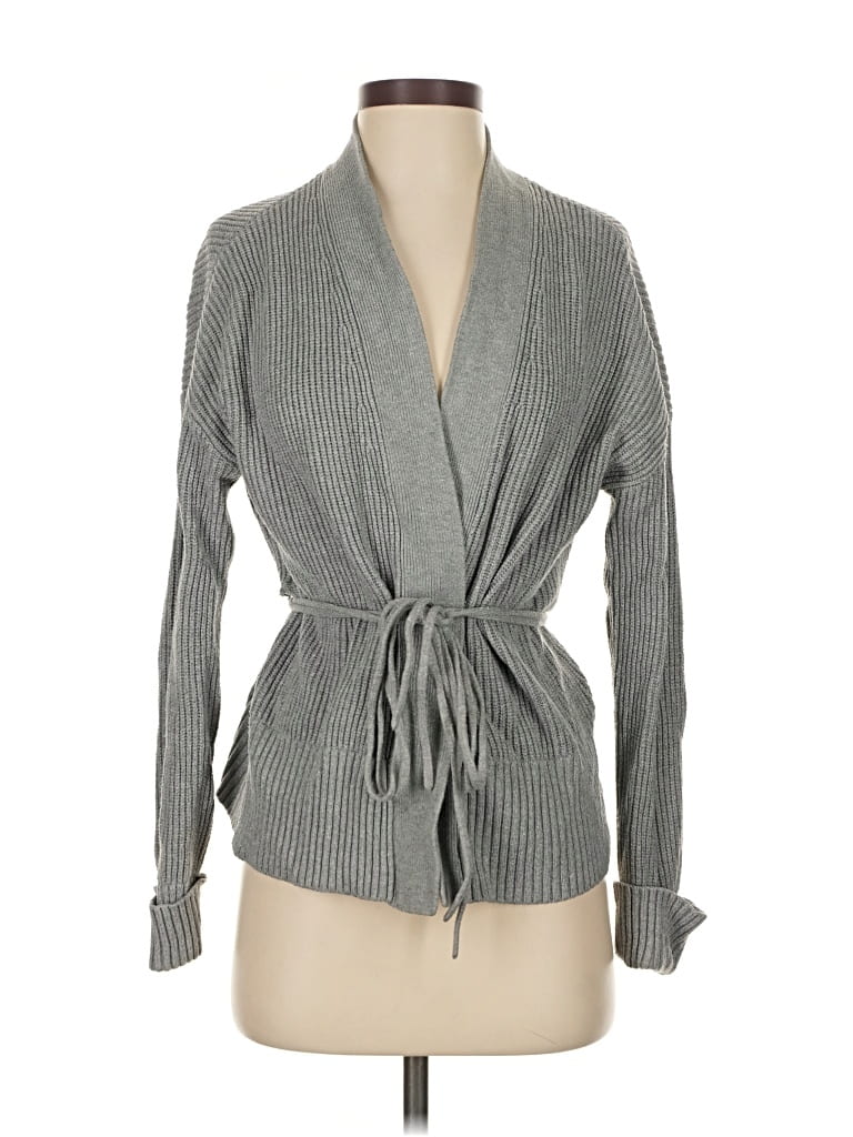 Pre-owned Express Cardigan Sweater In Gray