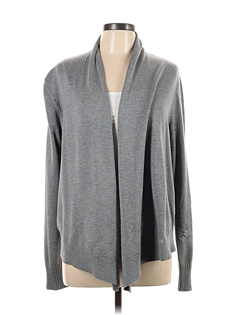 Pre-owned Remade Cardigan Sweater In Gray