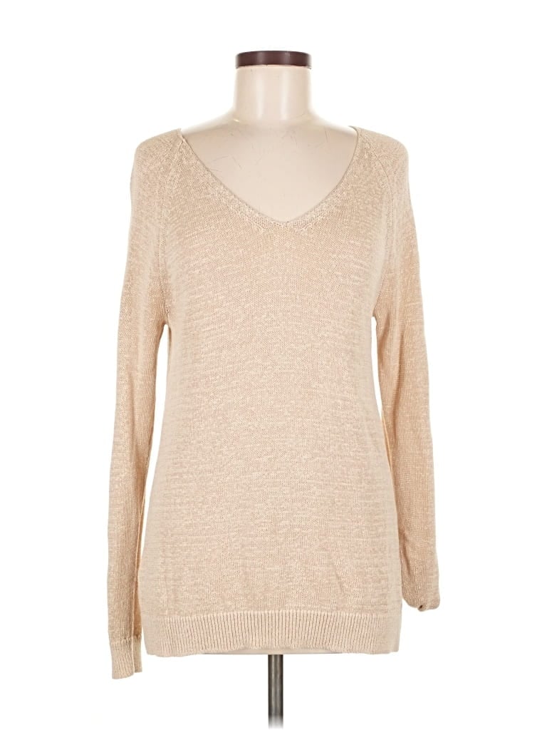 Pre-owned Ann Taylor Loft 3/4 Sleeve T-shirt In Brown