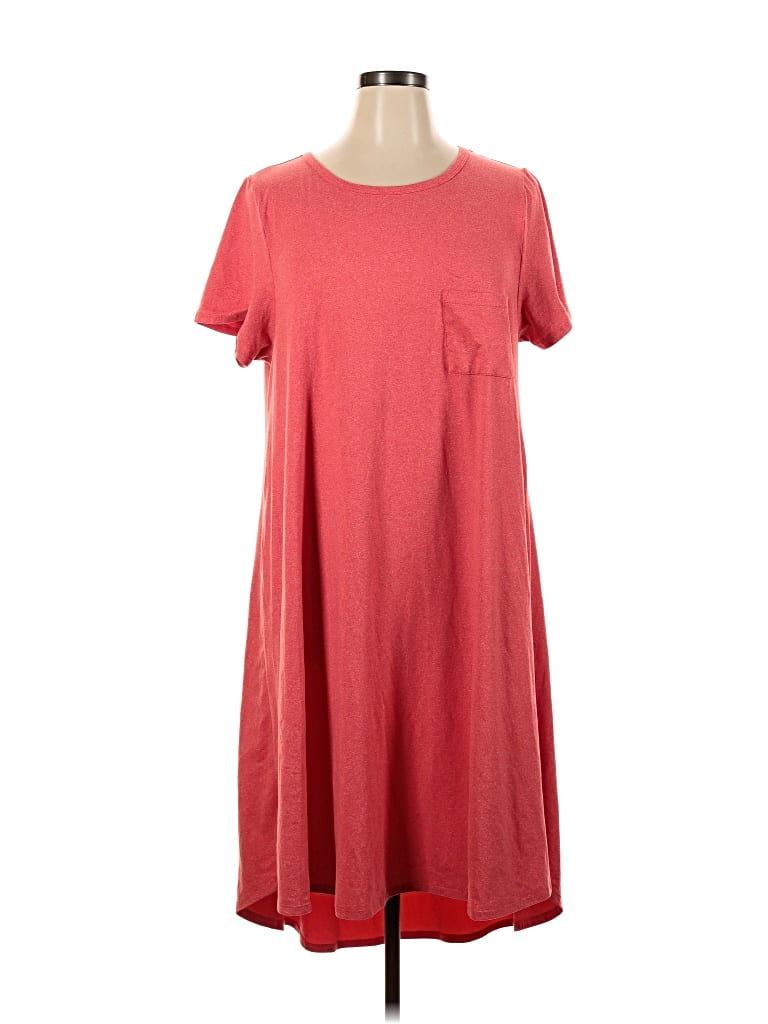 Pre-owned Lularoe Casual Dress In Red