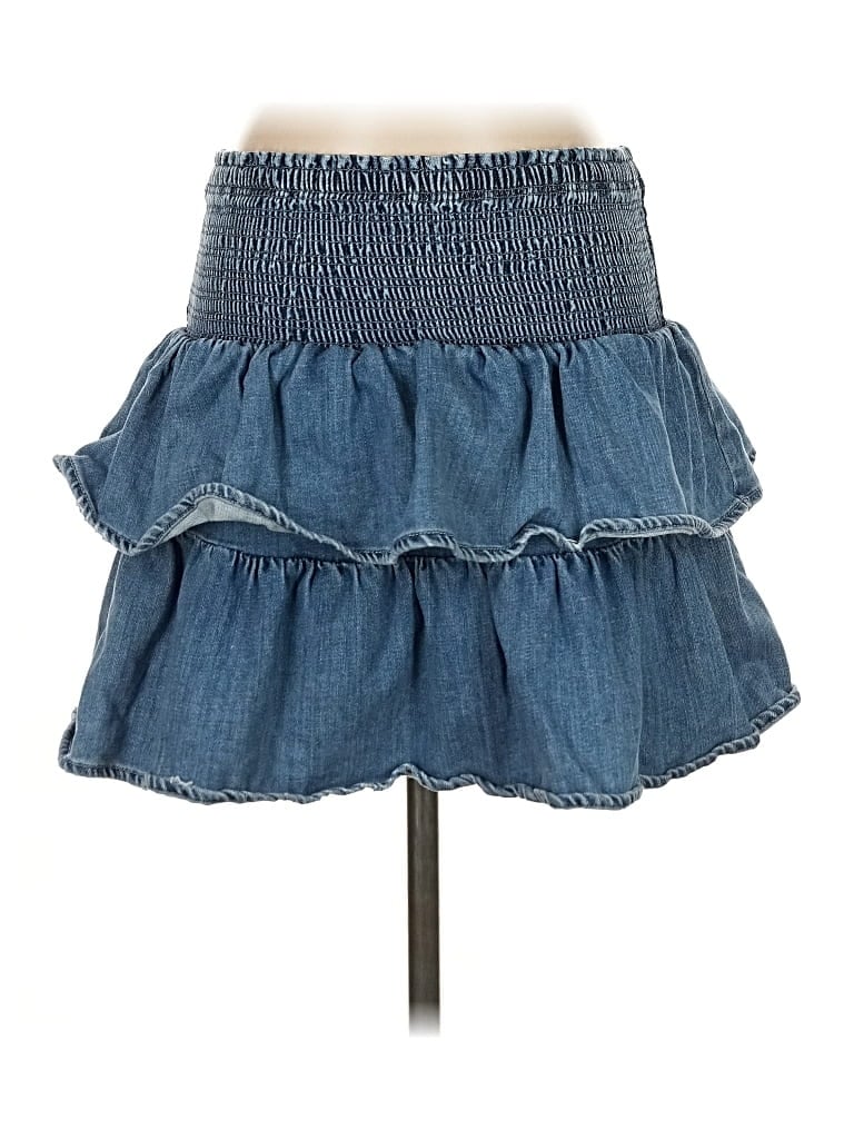 Pre-owned Aerie Denim Skirt In Blue
