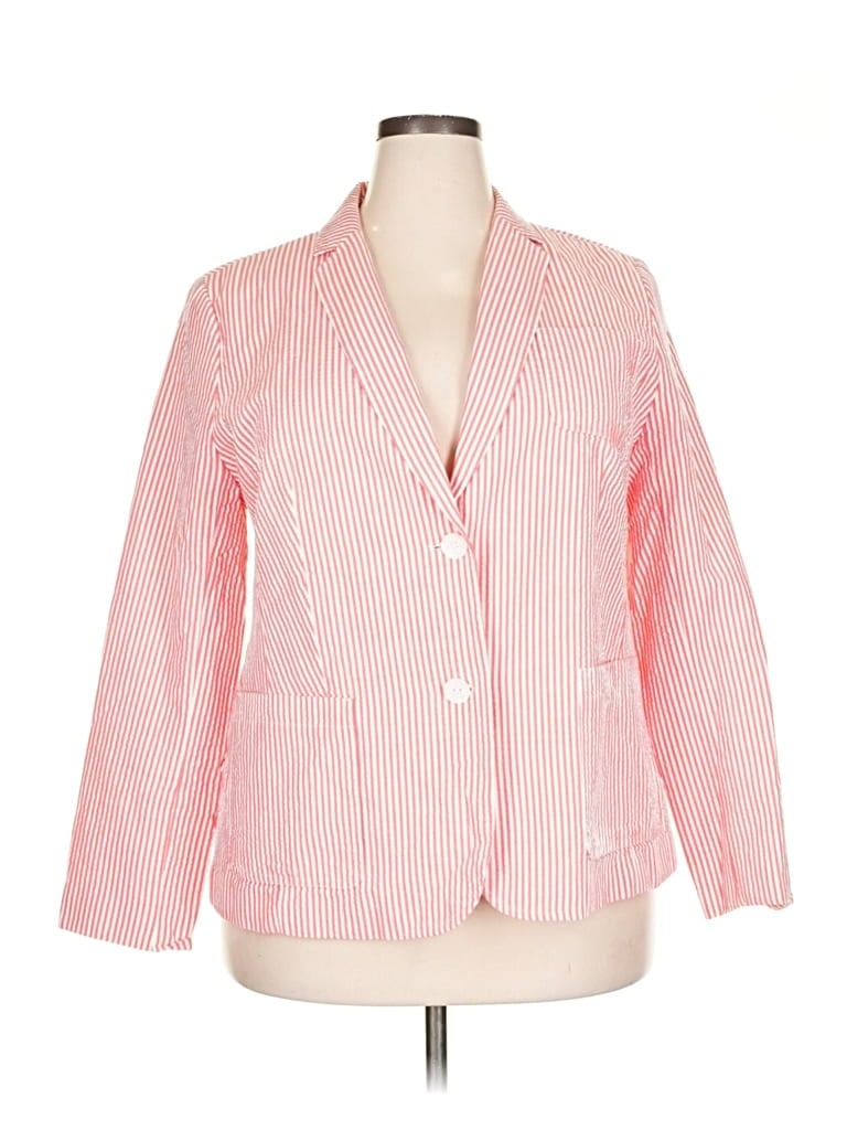 Pre-owned Talbots Blazer Jacket In Pink