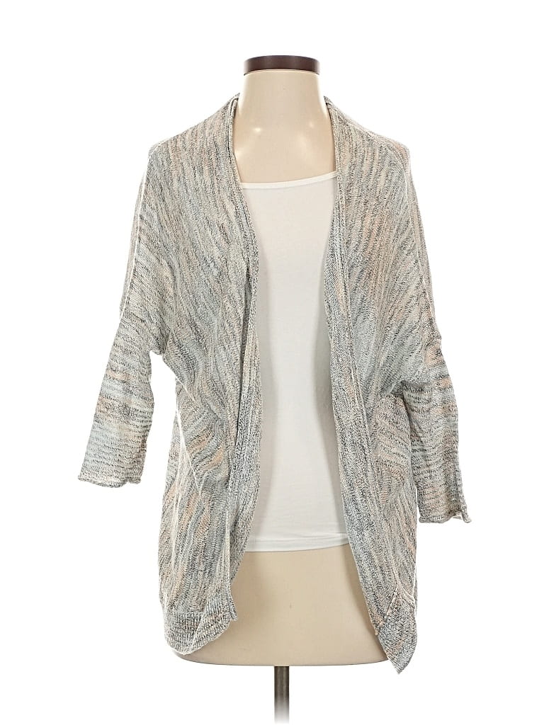 Pre-owned Michael Stars Cardigan Sweater In Gray