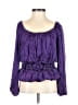 Leon Max 100% Silk Purple 3/4 Sleeve Silk Top Size XS - photo 1