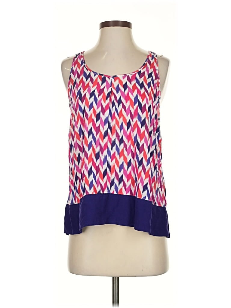 Pre-owned Jcpenney Sleeveless Blouse In Purple