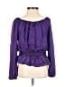 Leon Max 100% Silk Purple 3/4 Sleeve Silk Top Size XS - photo 2