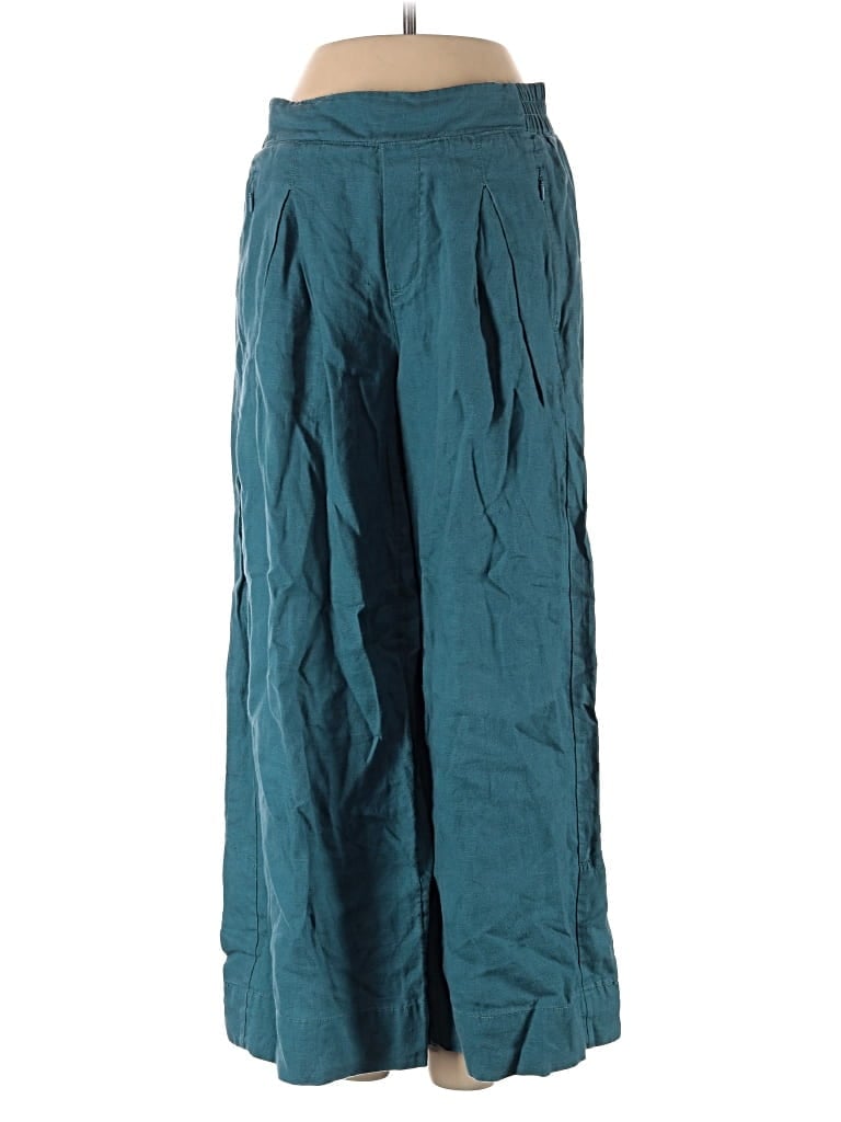 Pre-owned Athleta Linen Pants In Blue