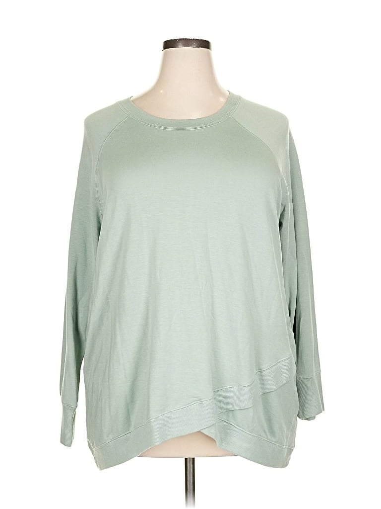 Pre-owned Workshop Republic Clothing 3/4 Sleeve T-shirt In Green