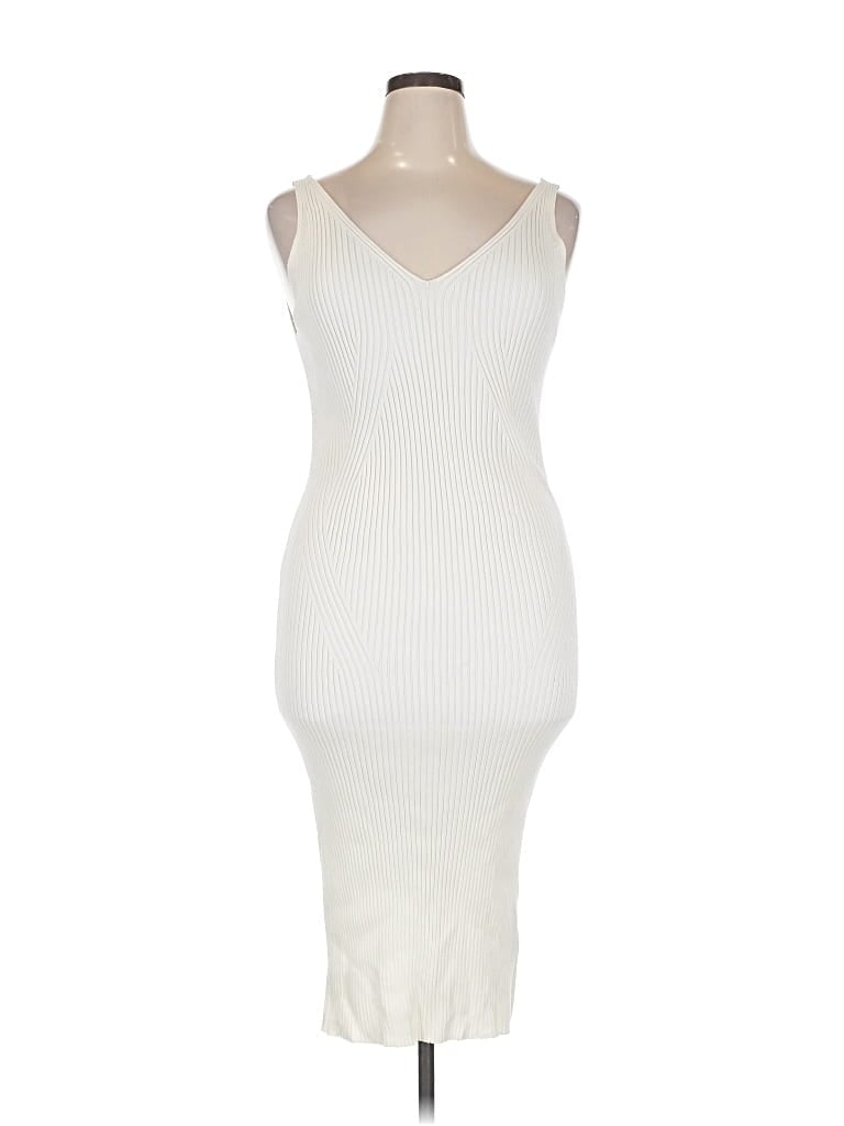 Pre-owned H&m Cocktail Dress In White