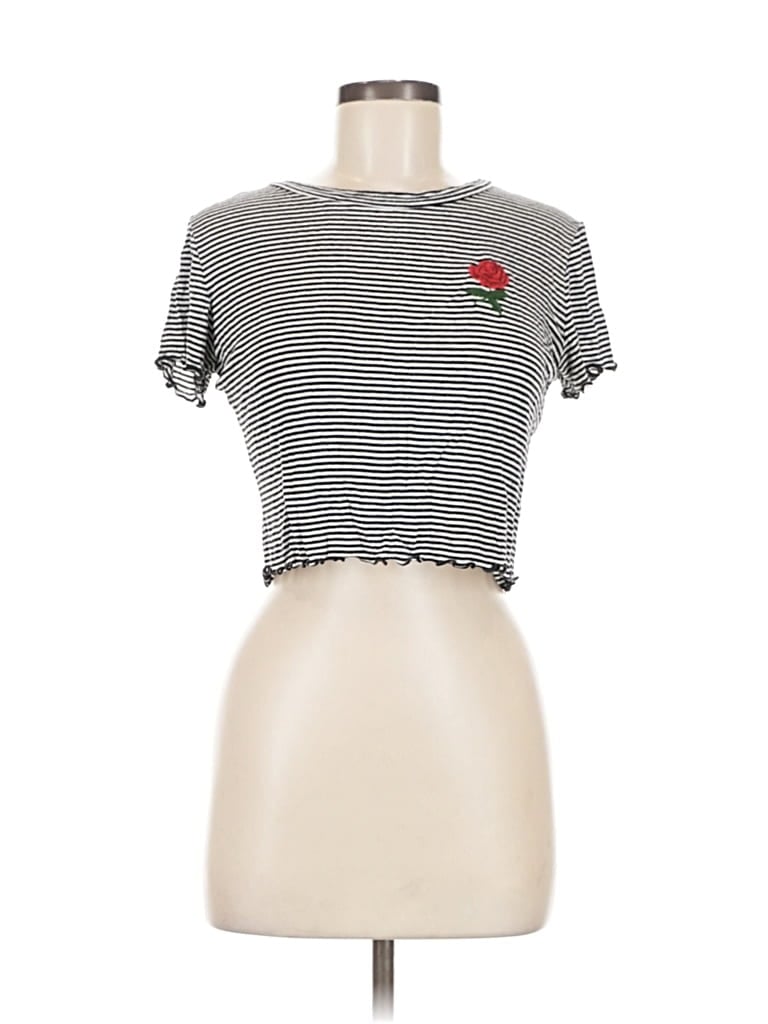 Pre-owned Rebel Society Short Sleeve T-shirt In Gray