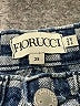 FIORUCCI 100% Cotton Checkered-gingham Blue Jeggings Size 25 waist - photo 3