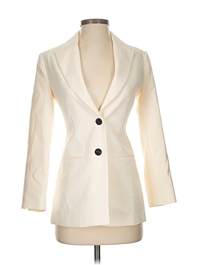 Pre-owned Asos Design Blazer Jacket In White