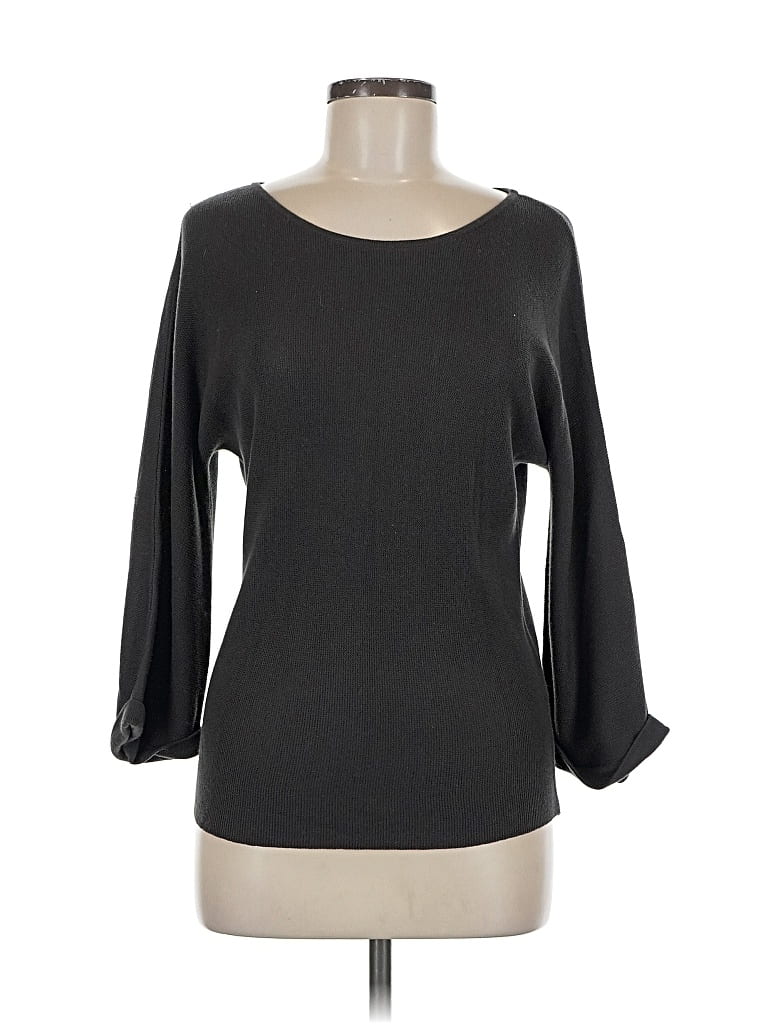 Pre-owned New York And Company Pullover Sweater In Black