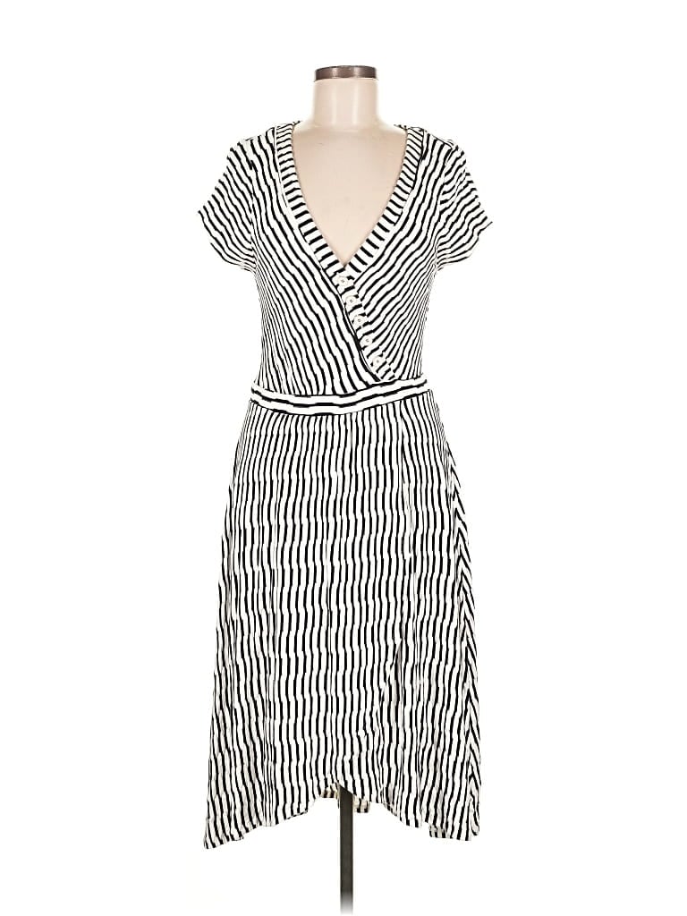 Pre-owned Maeve By Anthropologie Casual Dress In White