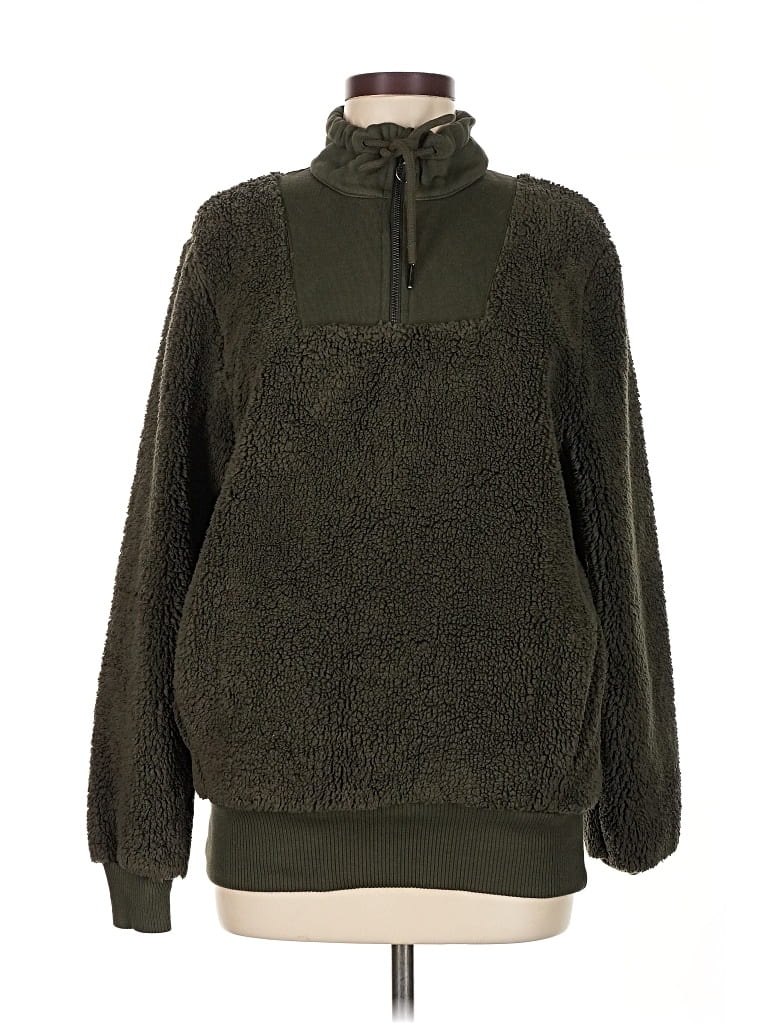 Pre-owned Sweaty Betty Fleece Jacket In Green