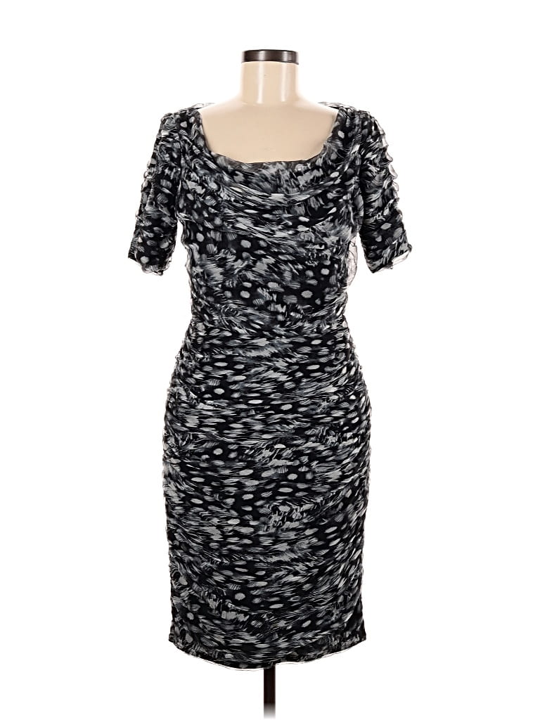 Pre-owned Tadashi Shoji Casual Dress In Gray