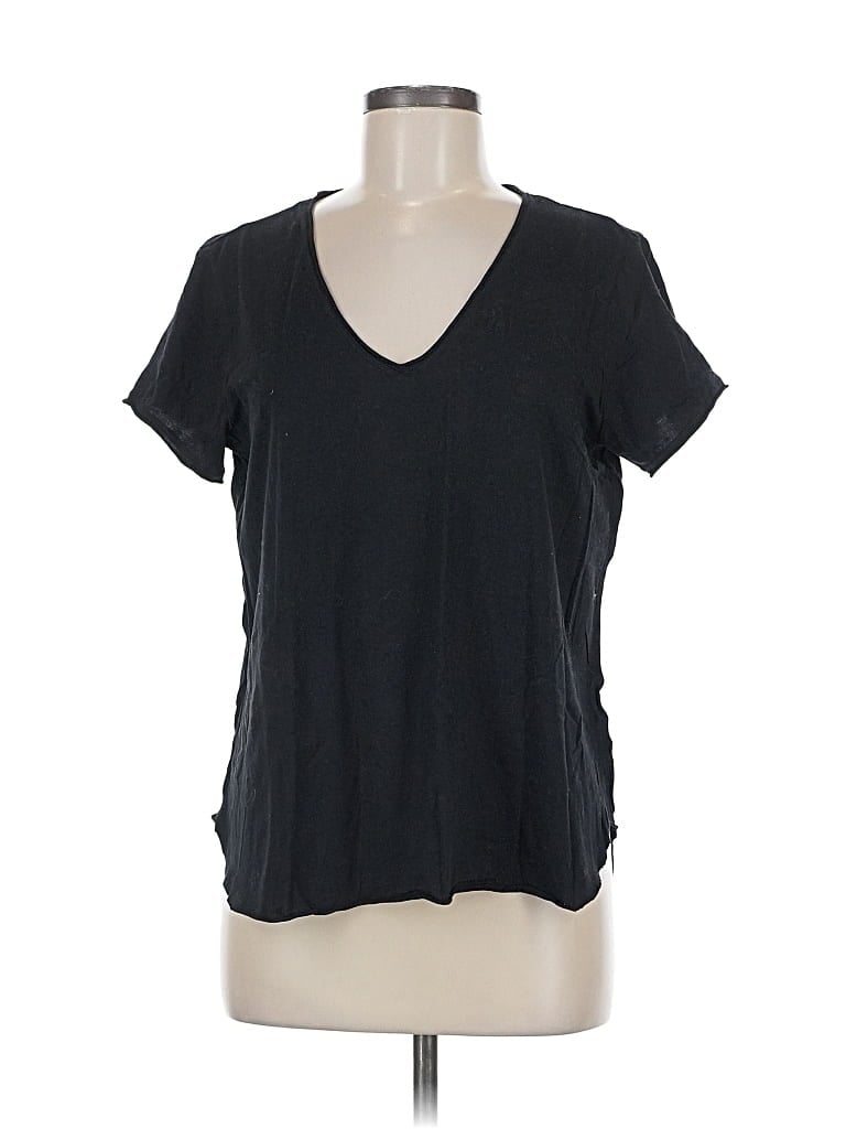 Pre-owned Bella Dahl Short Sleeve T-shirt In Black