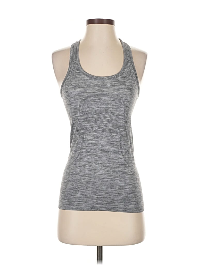 Pre-owned Lululemon Athletica Active Tank Top In Gray