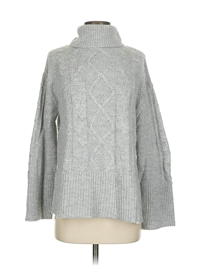 Pre-owned Gap Turtleneck Sweater In Gray