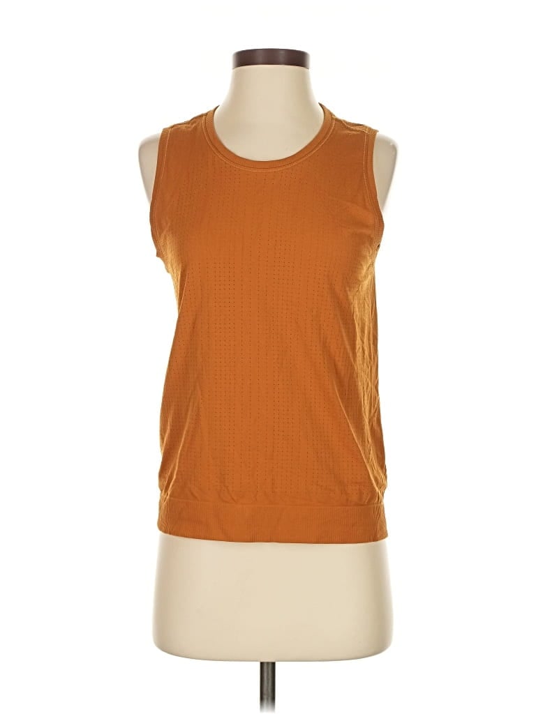 Pre-owned Athleta Sleeveless T-shirt In Orange