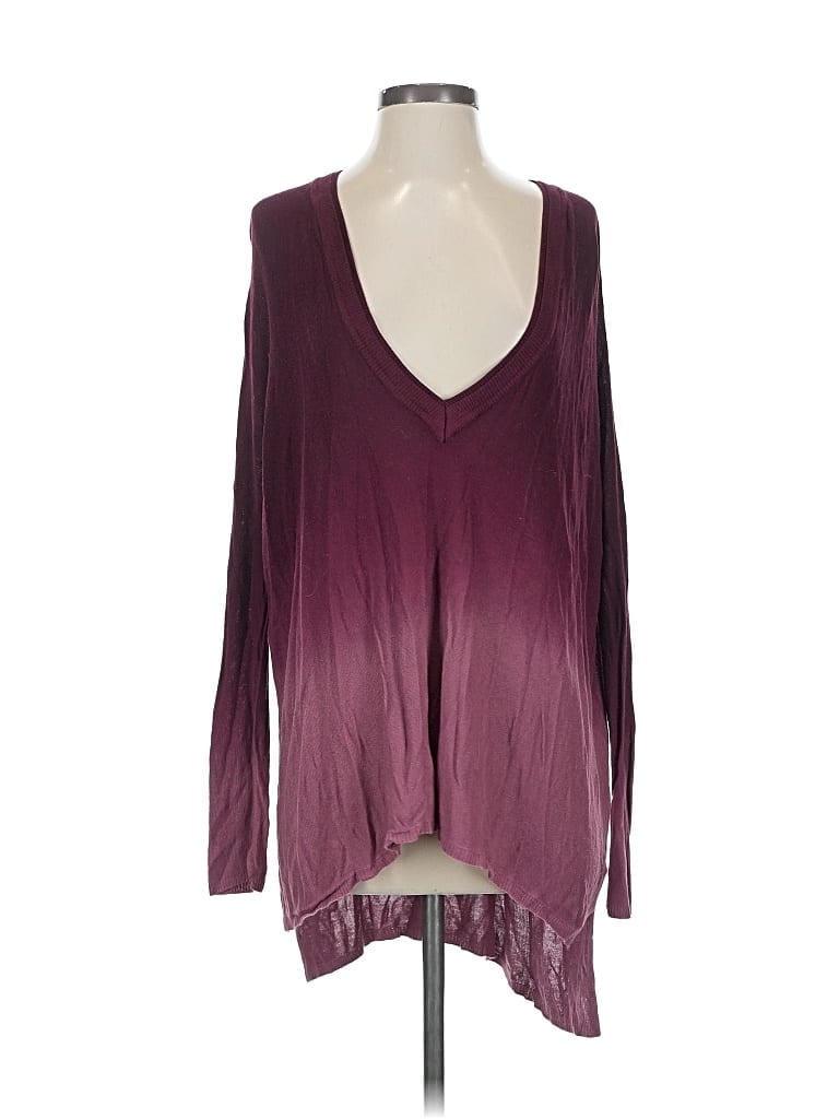 Pre-owned Pins And Needles Cardigan Sweater In Burgundy