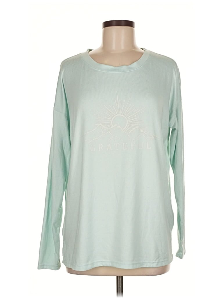 Pre-owned Sonoma Goods For Life Long Sleeve T-shirt In Blue