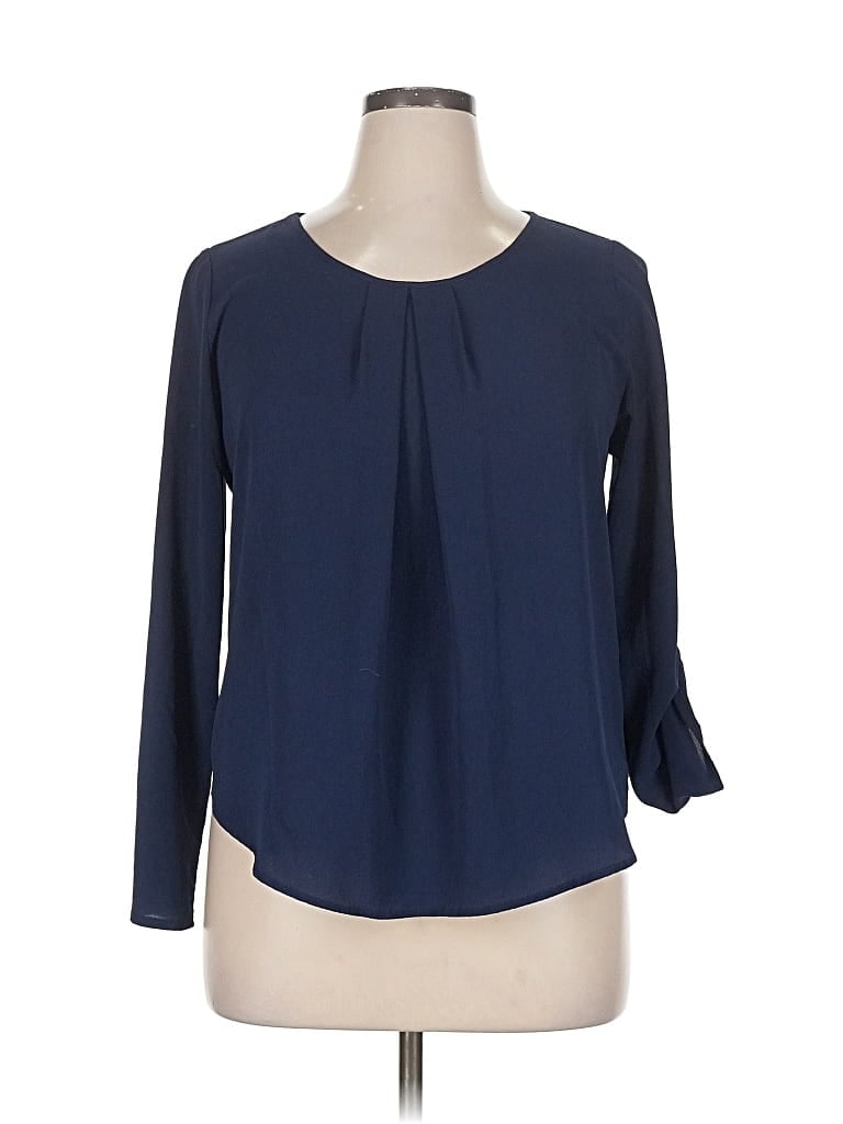 Pre-owned Papermoon 3/4 Sleeve Blouse In Blue