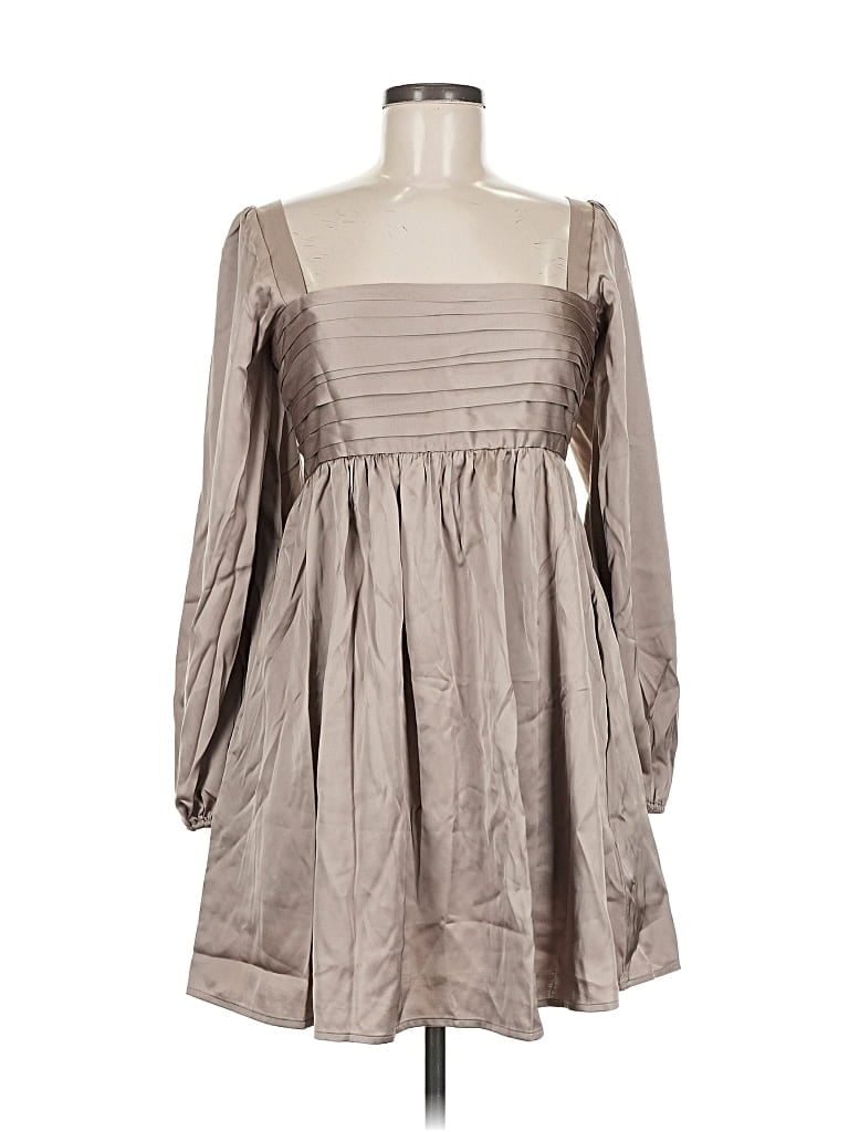 Pre-owned Abercrombie & Fitch Casual Dress In Gray