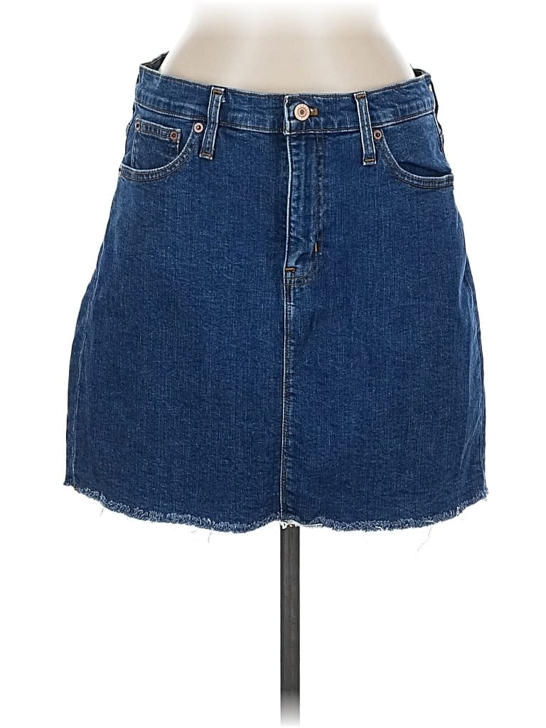 Pre-owned J.crew Mercantile Denim Skirt In Blue
