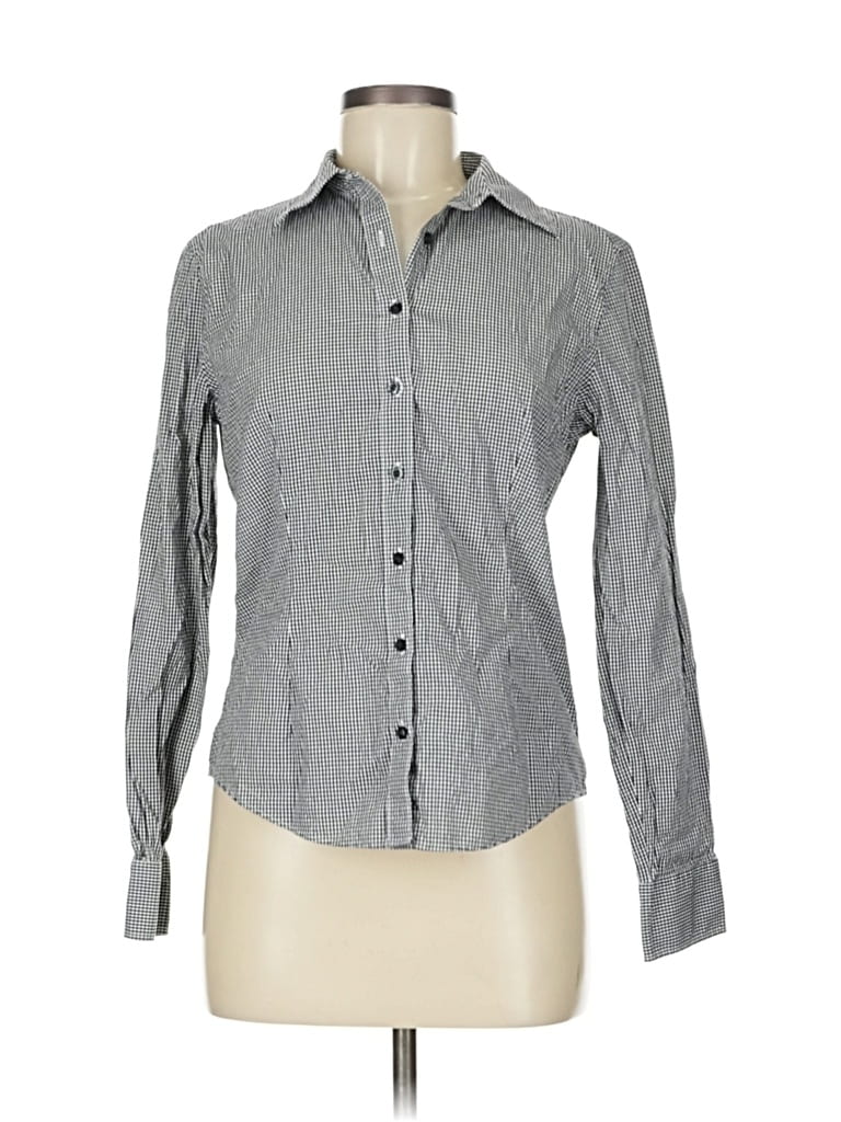 Pre-owned Brooks Brothers 346 Long Sleeve Button Down Shirt In Gray