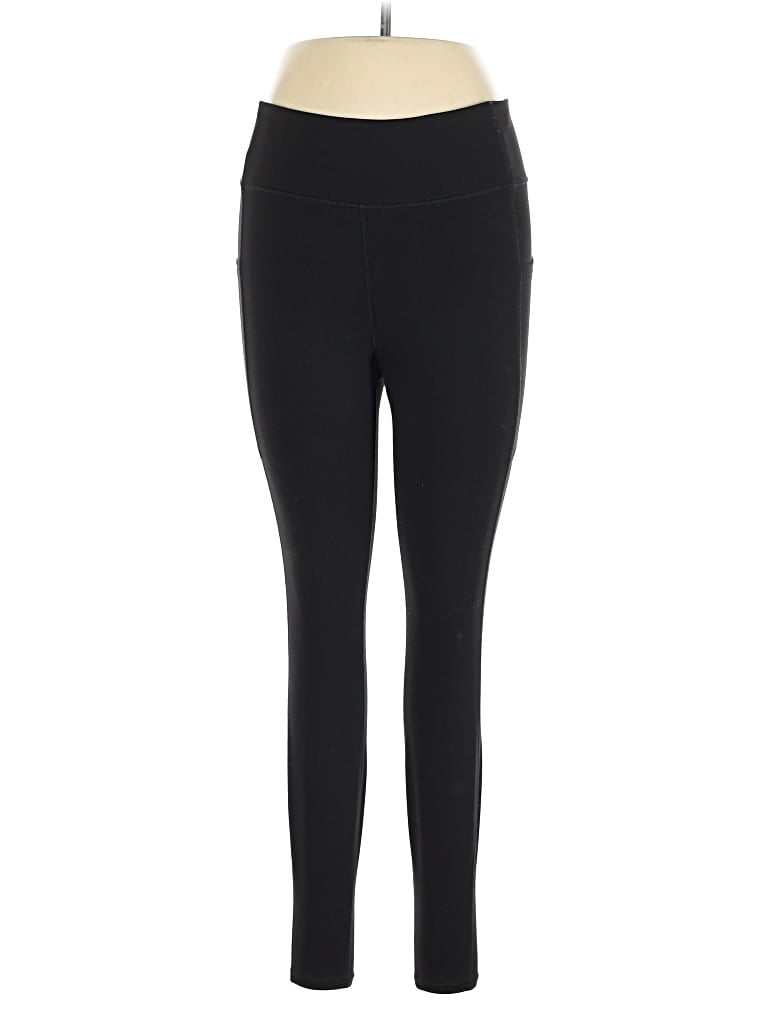 Pre-owned H&m Active Pants In Black