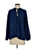 Cynthia Steffe Blue Long Sleeve Blouse Size S - photo 1