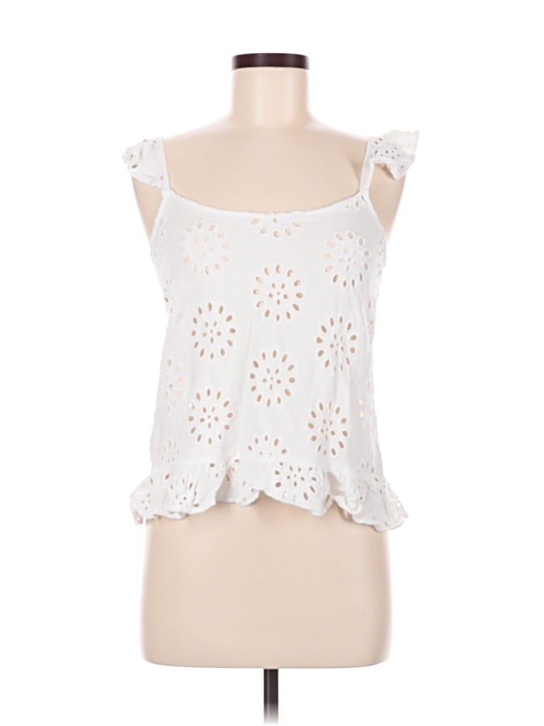 Pre-owned Maaji Sleeveless Blouse In White