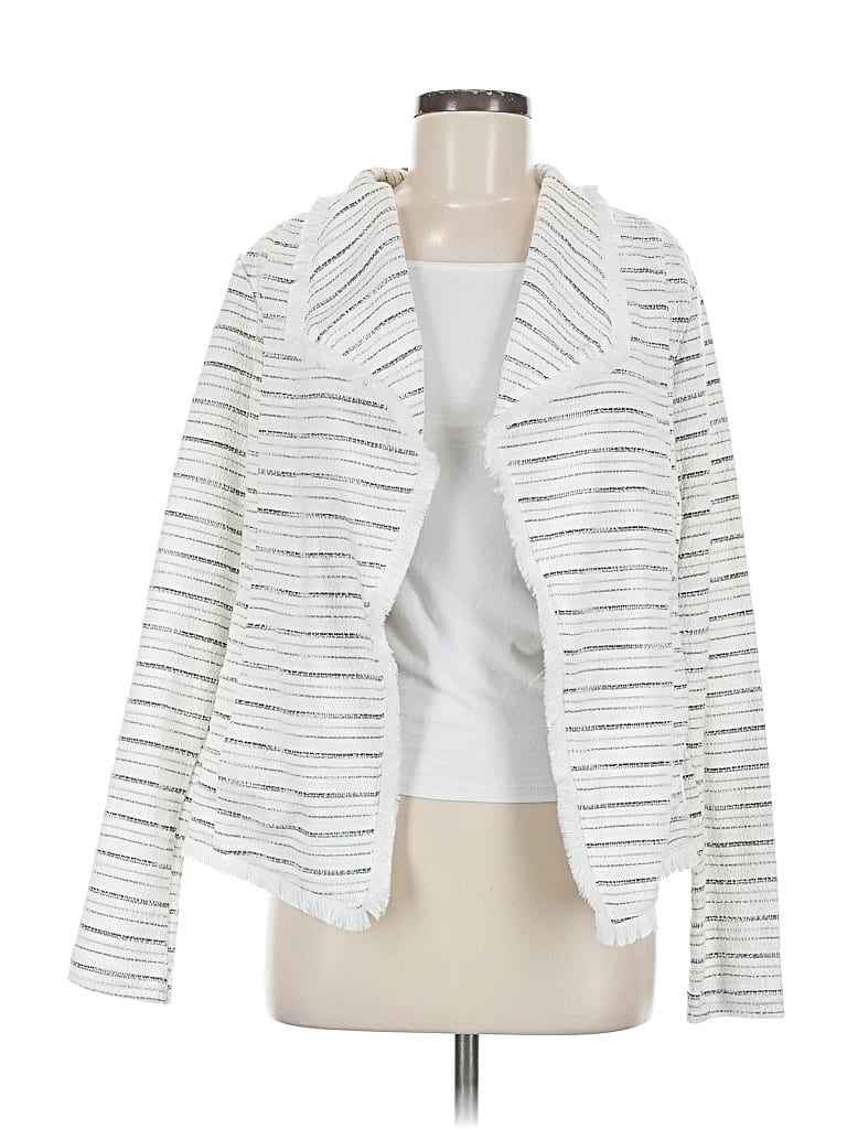 Pre-owned Rachel Zoe Tjx Blazer Jacket In White