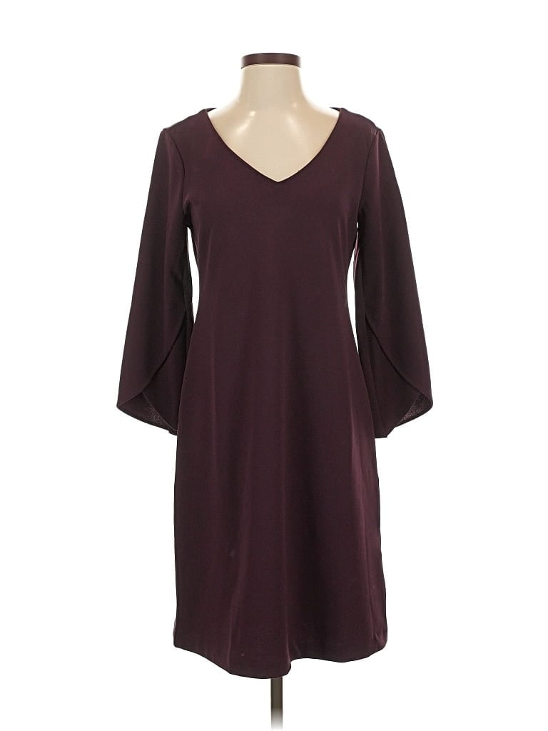 Pre-owned Charter Club Casual Dress In Burgundy