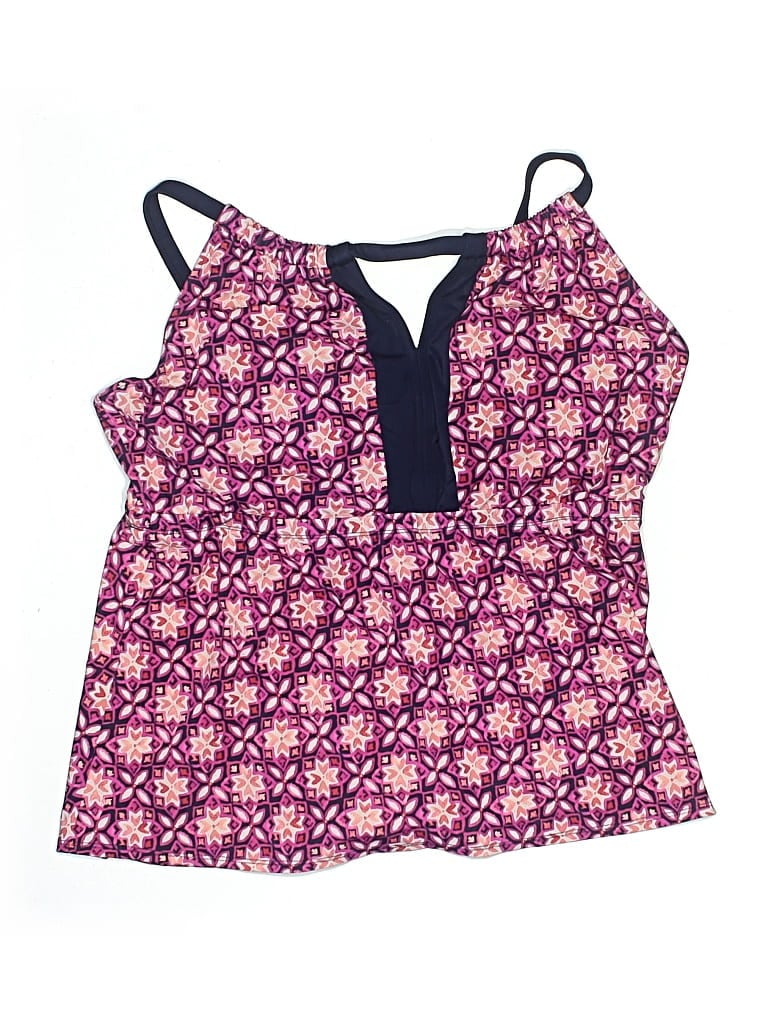 Pre-owned Kim Rogers Swimsuit Top Purple Swimwear