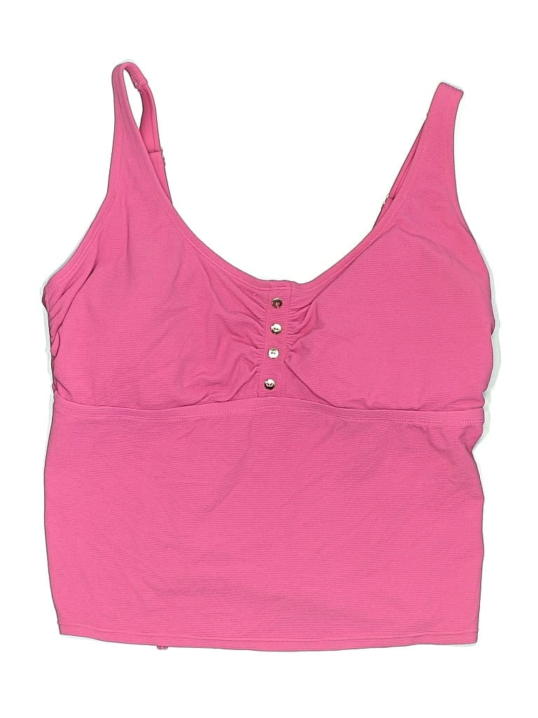 Pre-owned Time And Tru Swimsuit Top Pink Swimwear