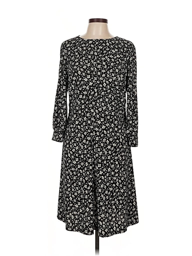 Pre-owned Chaps Casual Dress In Black