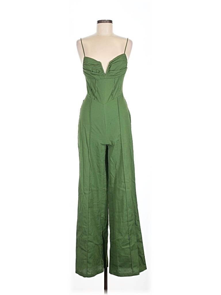 Pre-owned Prettylittlething Jumpsuit In Green