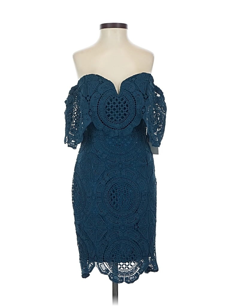 Pre-owned Lulus Cocktail Dress In Blue